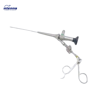 ENT VET Двоен канал Отоскоп Ветеринарни инструменти Уши ендоскоп с FR5 Работен канал